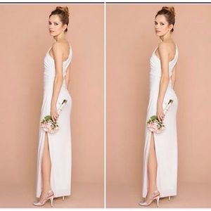 Le Chateau Knit One Shoulder Gown for wedding, bridesmaid, or prom